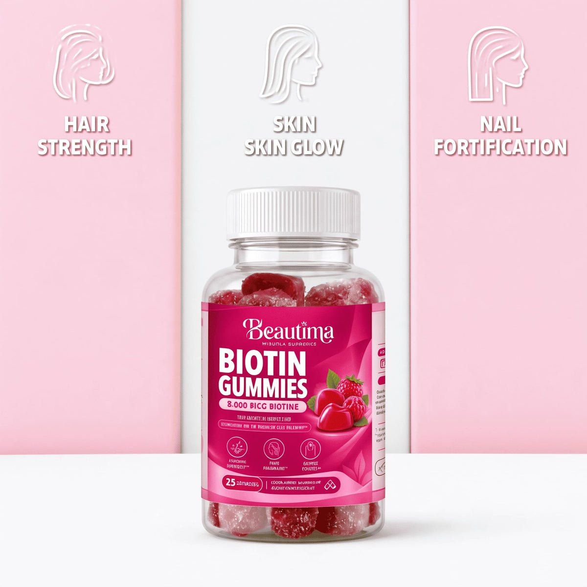 حلوى للمضغ بالبيوتين - Biotin Gummies